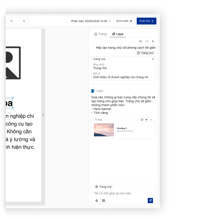 Thiết Kế & Phát Triển với sự hỗ trợ của AI